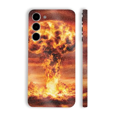 MightySkins Glossy Glitter Skin Compatible with Samsung Galaxy S23 Plus Full Wrap - Fallout | Protective, Durable High-Gloss Glitter Finish | Easy to Apply & Change Styles | Made in The USA