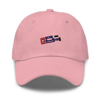 Retro Video Camera hat/Movies hat/Movie Fan hat/Gift for Movie Fan Pink