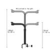 HIHELO Projector Mount Projector Stand Gooseneck Bend Telescopic Tube 360 Degrees Freely Adjustable Desktop Elbow Bracket Load-Bearing 11.02LB Home Office Adjustable Projector Stand view 2