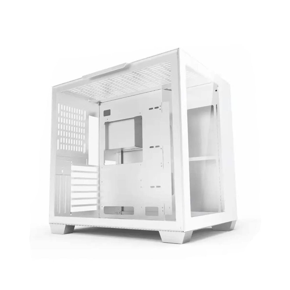 Floriell Gaming Tower Computer Case S Series S1 with Tempered Glass Air Flow Performance Compatible with ATX ITX