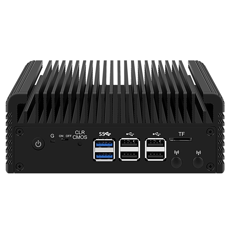 CWWK Firewall Mini PC Intel N Series N100,DDR5 16G RAM 512G NVMe SSD,4 x 2.5GbE i226V LAN,Micro Router Appliance,AES-NI,OPNsense