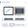 SunKol 10.4" Industrial Embedded Panel PC, IP65 Fanless Touch All in One Computer, Windows 11 Pro, Auto Power-on, 2xLAN,HDMI,6xUSB,2xRS485,4xRS232 (J6412, 16GB RAM 512GB SSD) view 2