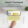 GreenLaw Keyboard Case for iPad 11th Generation(A16,2025) / 10th Generation(2022), Stain-Resistant Cover, 7 Color Backlit, Detachable Keyboard Case with Touchpad and Pencil Holder, Fluorescent Yellow view 4
