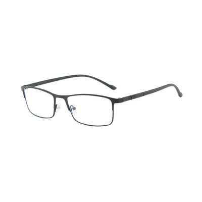 DEPEYE Anti Blue Light Blocking Myopia Glasses -0.50 Black Metal Distance Shortsighted Spectacles for Mens Womens