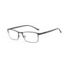 DEPEYE Anti Blue Light Blocking Myopia Glasses -0.50 Black Metal Distance Shortsighted Spectacles for Mens Womens view 1