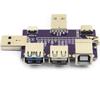 risingsaplings 2pcs USB Breakout Board 8 in 1 Type A 3.0 Male to Mini Type-C Micro Type-B Female Converter Board view 4