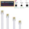 LanSenSu RJ12 Cable Phone Cord RJ12 6P6C Male to Male Straight Wired for Both Data and Voice Use - 2Pack (White, 3.3FT) view 2