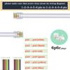 LanSenSu RJ12 Cable Phone Cord RJ12 6P6C Male to Male Straight Wired for Both Data and Voice Use - 2Pack (White, 3.3FT) view 3