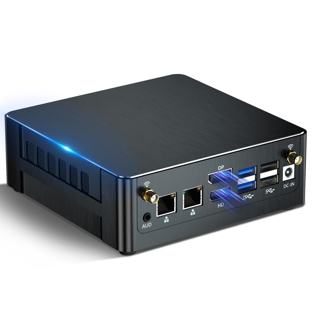 Kinupute Mini PC, Desktop Computer with Core i5-12450H, 8 Cores Upto 4.4GHz, Windows 11 Pro, 32G DDR4, 512G M.2 PCIE4.0 SSD, DP/HDMI/USB-C Triple Display, Support 8K/4K@60Hz, Dual LAN, WiFi 6E/BT5.3