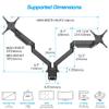 AVLT Dual Monitor Arm and Reinforcement Plate view 2