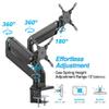 AVLT Dual Monitor Arm and Reinforcement Plate view 3