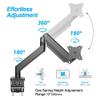 AVLT Single Monitor Arm and Reinforcement Plate view 3