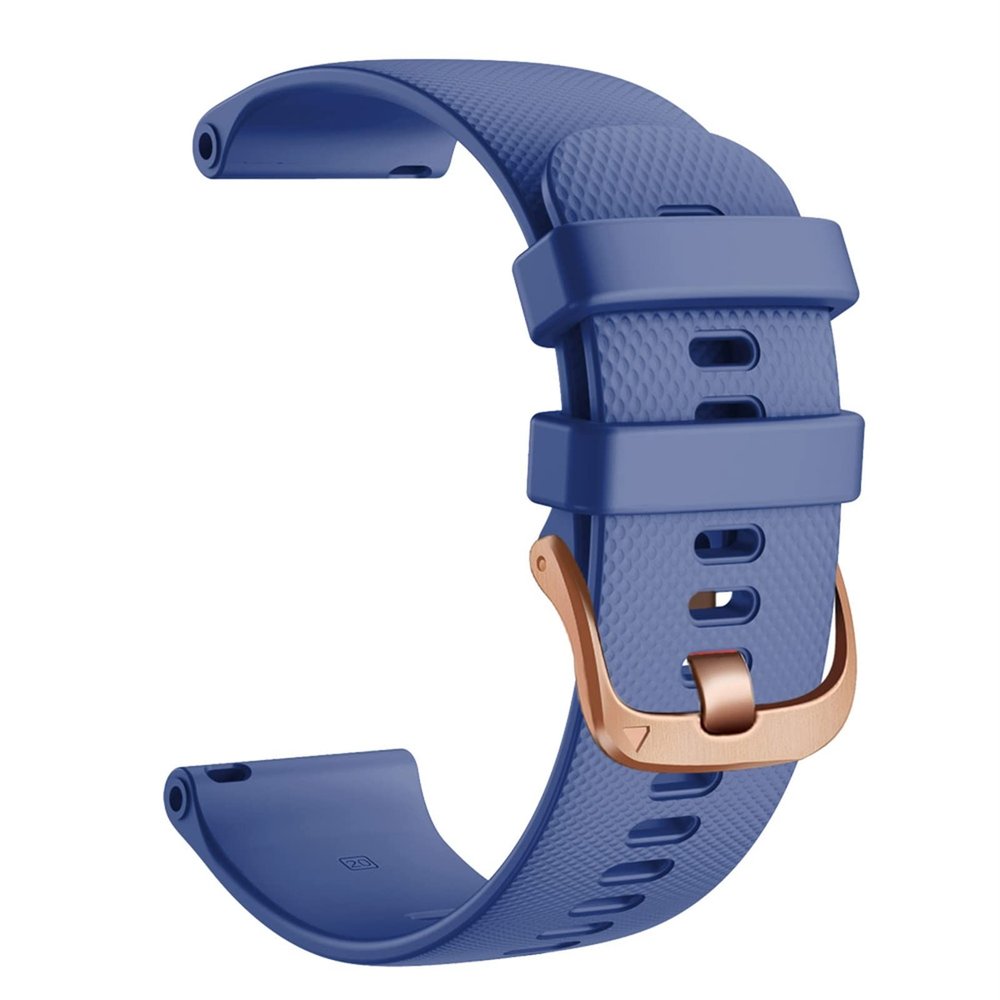 AEHON 18mm Replacement Silicone Straps Band For Garmin Vivoactive 4S Watchband Smart Watch Vivomove 3S Venu2S Bracelet Wristbands Belt (Color : Navy, Size : 18mm Vivoactive 4S)