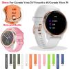 AEHON 18mm Replacement Silicone Straps Band For Garmin Vivoactive 4S Watchband Smart Watch Vivomove 3S Venu2S Bracelet Wristbands Belt (Color : Navy, Size : 18mm Vivoactive 4S) view 2