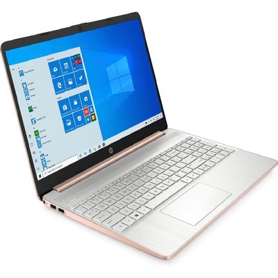 HP 15-ef1073wm, 15.6" HD Screen, AMD Athlon Silver 3050U, 4 GB DDR4 Memory, 128 GB SSD, 1-Year Office 365, Win 10 Home S Mode, Rose Gold