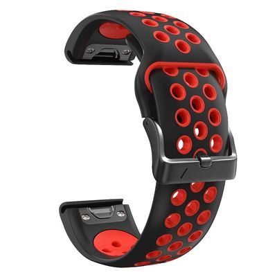 OSGC Silicone 26mm 22mm Quick Release Watchband For Garmin Fenix 6 6S 6X Pro 5X 5 5Plus 3 HR 935 S60 Watch Easyfit Watch Wrist Strap (Color : B, Size : For Garmin Enduro)
