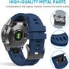 CZKE 20mm Women Strap for Garmin Fenix 7S/Fenix 7S Solar/Fenix 7S Sapphire Solar/Fenix 6S/Fenix 6S Pro/Fenix 5S/Fenix 5S Plus (3-Pack) (Color : Midnight Blue/Steel Blue/Sangria) view 4