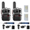 Wurui G388 4G POC Global-ptt walkie talkies Unlimited Long Range Professional Adult car GSM intercom 1000 Miles Outdoor Organizer USB c Radio (2 Pack Silver with 500M Card) view 1