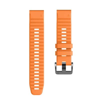 BRART For Garmin Watch Bands 22mm Width Soft Silicone Replacement Band Dedicated Watch Strap For Garmin Fenix 7/Fenix 5/Fenix 6/Fenix 5 Plus/Fenix 6 Pro/Forerunner 935 945 (Color : Orange, Size : 22