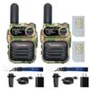 Wurui G388 4G POC Global-ptt walkie talkies Unlimited Long Range Professional Adult car GSM intercom 1000 Miles Outdoor Organizer USB c Radio (2 Pack Camouflage with 500M Card) view 1