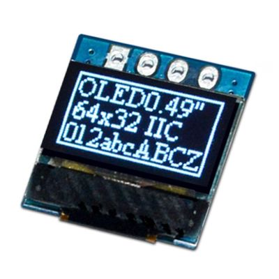 0.49 inch OLED LCD 4pin module 64x32 serial port IIC driver SSD1315 white light