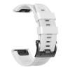 KAPPDE 26 22MM Silicone Quick Release Watchband Strap For Garmin Fenix 7X 7 6 6X Pro 5X 5Plus 3HR Smartwatch Easyfit Wristband Bracelet (Color : White, Size : 26mm Fenix 6X 6X Pro) view 1