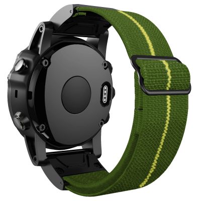 AXTI 22mm 26mm Nylon Quick Release Watchband Strap for Garmin Fenix 6 6X Pro Fenix 5 5X plus 3 3HR Forerunner 935 945 D2 Bravo Watch (Color : 7, Size : 22mm Fenix 5 5Plus)