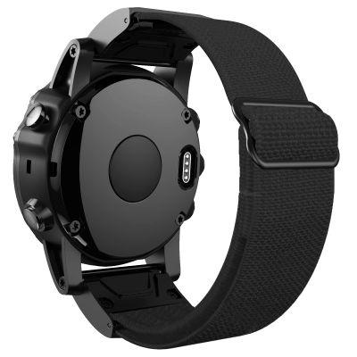 AXTI 22mm 26mm Nylon Quick Release Watchband Strap for Garmin Fenix 6 6X Pro Fenix 5 5X plus 3 3HR Forerunner 935 945 D2 Bravo Watch (Color : Preto, Size : 26mm Fenix 6X 6XPro)