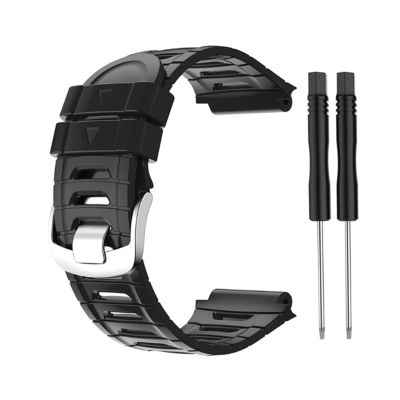 BCMCBV Colorful Silicone Watch Band For Garmin Forerunner 920XT Strap Replacement Wristband Training Sport Watch Bracelet (Color : Preto, Size : Forerunner 920XT)