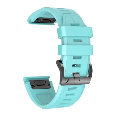 BCMCBV 26 22mm Silicone Watchband for Garmin Fenix 6X 6Pro Watch Quick Release Easy fit Wrist Band Strap For Fenix 5X 5Plus Accessories (Color : Mint Green, Size : 26mm Fenix 6X 6XPro)