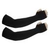 JUSDIQIR Sun Protection Arm Sleeves With Thumb Holes for Men Women, Cooling Compression UV Arm Cover, Outdoor Sports Sleeve (Black 1 pair) view 1