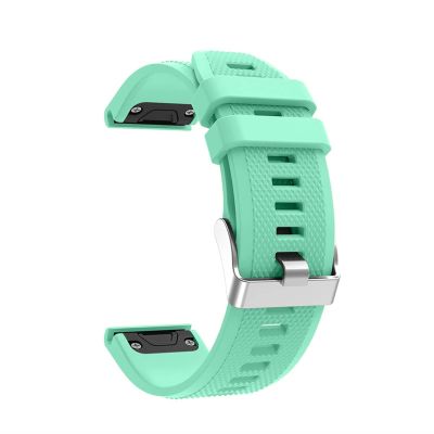 BCMCBV Replacement Silicone Watch Strap Band for Garmin Forerunner 935 GPS Watch Quick Release Watchbands (Color : Teal)
