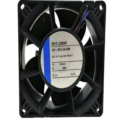 12V 3212J/2H4P 4.2A 50W 92X38MM Cooling Fan 4-Wire