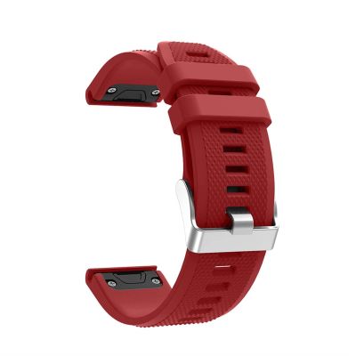 BCMCBV Replacement Silicone Watch Strap Band for Garmin Forerunner 935 GPS Watch Quick Release Watchbands (Color : Red)