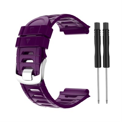 BCMCBV Colorful Silicone Watch Band For Garmin Forerunner 920XT Strap Replacement Wristband Training Sport Watch Bracelet (Color : Purple, Size : Forerunner 920XT)