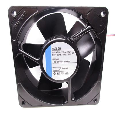 115V 4606ZH 210/230mA 18/19W 120X38MM Cooling Fan 2-Wire