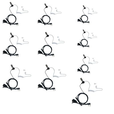 Sarcia 10 Pack Walkie Talkie Earpiece Headset for Baofeng UV-5R UV-82 BF-888S BF-F8HP Kenwood TK-2107 TK-2108 K1 Retc RT15 RT21 RT22 RT68 H777S Two Way Radio with PTT MIC Covert Acoustic Tube
