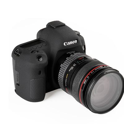 Moitekit Camera Case Skin for Canon 5D MARK IV 5D4 5DIV Soft Silicone Rubber Protective Body Housing Case Camera Protector Cover (Black)