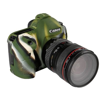 Moitekit Camera Case Skin for Canon 5D MARK IV 5D4 5DIV Soft Silicone Rubber Protective Body Housing Case Camera Protector Cover (Camouflage)