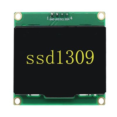 1.54 inch OLED display IIC interface 128X64 LCD module SSD1309 module 4pin (yellow)