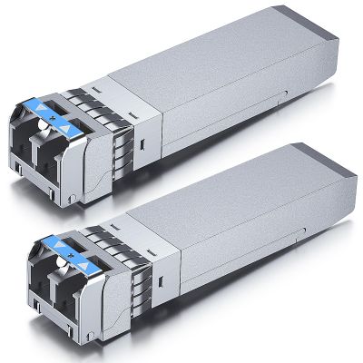 10GBase-LR SFP+ Transceiver, 10G 1310nm SMF Module for Cisco SFP-10G-LR, Meraki MA-SFP-10GB-LR, Ubiquiti UniFi UF-SM-10G, Mikrotik, Fortinet, Netgear and More, up to 10km, Pack of 2