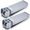 10GBase-LR SFP+ Transceiver, 10G 1310nm SMF Module for Cisco SFP-10G-LR, Meraki MA-SFP-10GB-LR, Ubiquiti UniFi UF-SM-10G, Mikrotik, Fortinet, Netgear and More, up to 10km, Pack of 2 view 1