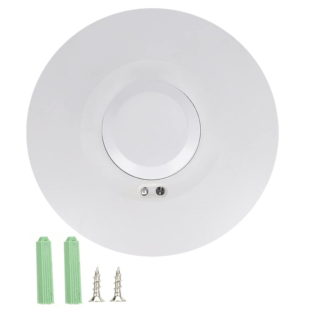 5.8GHz Microwave, Light Switch Revolving Adjustable Sensor Indoor Ceiling Body Motion Detector Mount
