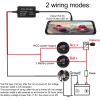 Acouto Dash Cam Hardwire Kit, 12V28V to 5V Car Dash Camera Power Cord USB Adapter Overheating for Mirror Cam Navigator Detector () view 3