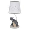 Lambs & Ivy Woodland Forest Gray Bears Nursery Lamp with Shade & Bulb view 2