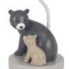 Lambs & Ivy Woodland Forest Gray Bears Nursery Lamp with Shade & Bulb view 3