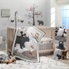 Lambs & Ivy Woodland Forest Gray Bears Nursery Lamp with Shade & Bulb view 4