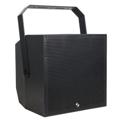 Sound Town 2-Way 12" Coaxial IP55 Weatherproof Outdoor Loudspeaker w/U-Bracket, Surface-Mount Installation, 8, Black (TITAN-12B)