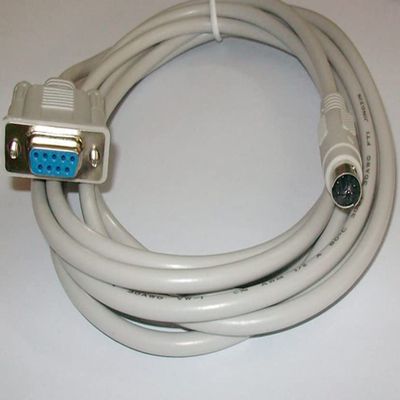 OP-DVP-CAB0 Compatible with OP320/OP320-A/OP325 and Other Series Text Display Connect with DVP Series PLC Communication Cable (Light Gray 3m)