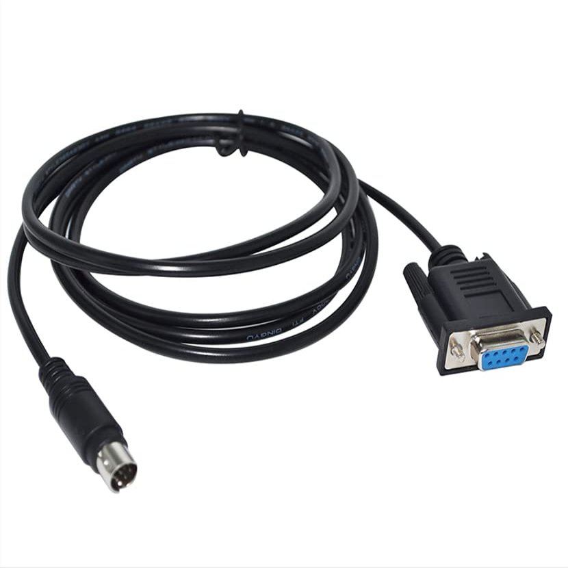 OP-DVP-CAB0 Compatible with OP320/OP320-A/OP325 and Other Series Text Display Connection with DVP Series PLC Communication Cable (Black 3m)